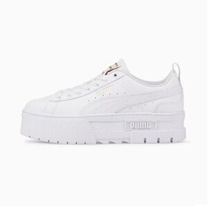 PUMA Kids Mayze Big Girls White Platform Sneakers Size 4